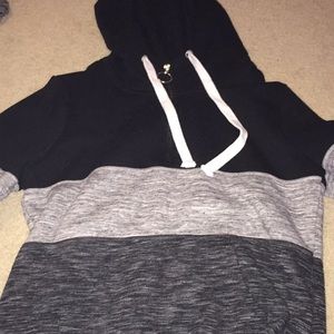 Ombré hoodie with zipper